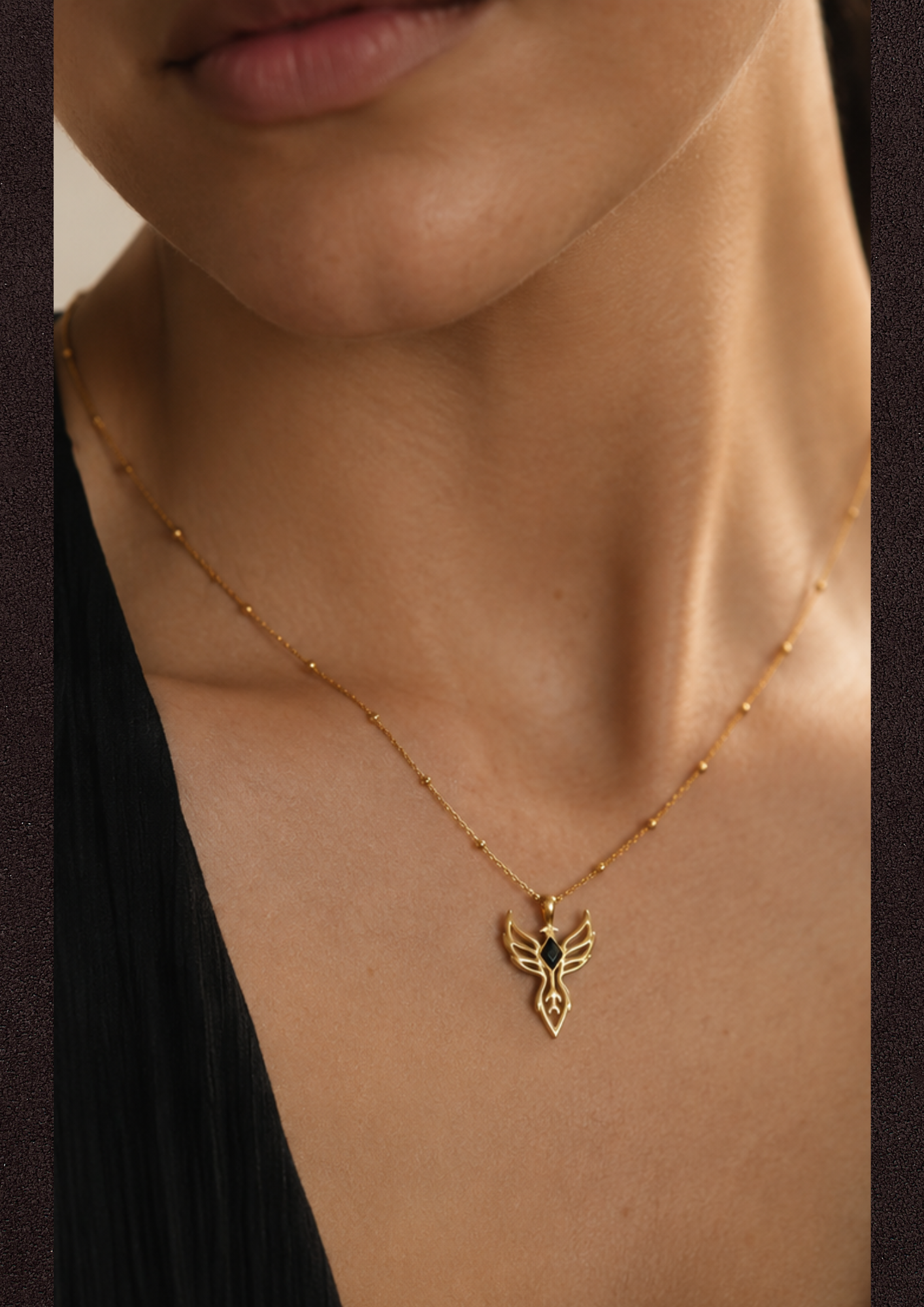 You are unbreakable ~ Gold Phoenix Necklace