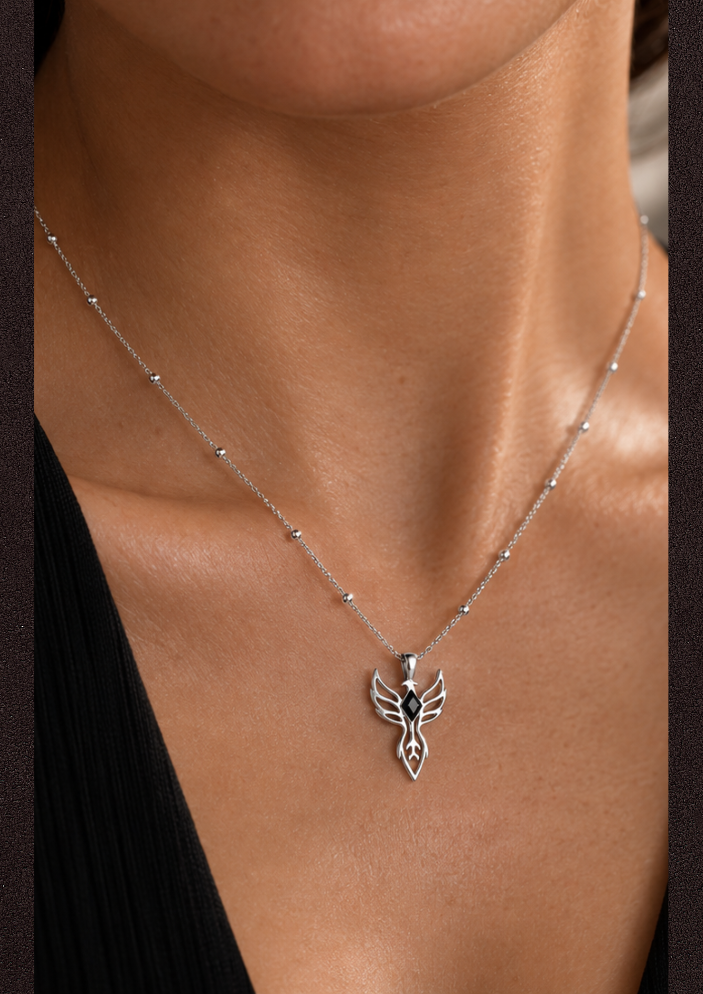 You are unbreakable ~ Silver Phoenix Necklace