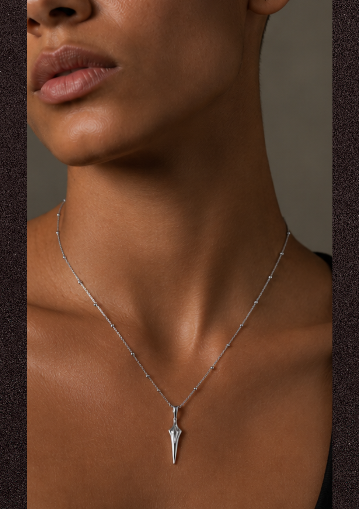 You are powerful ~ Silver Spear Necklace