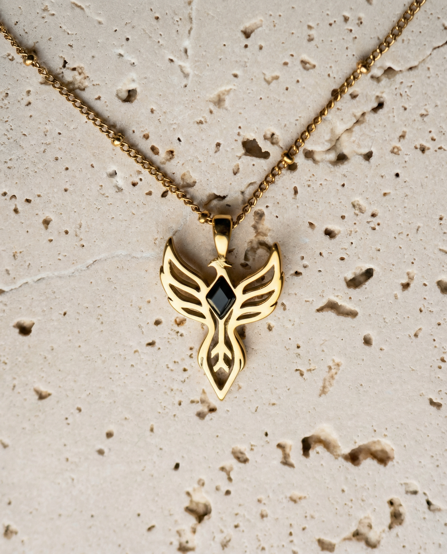 You are unbreakable ~ Gold Phoenix Necklace