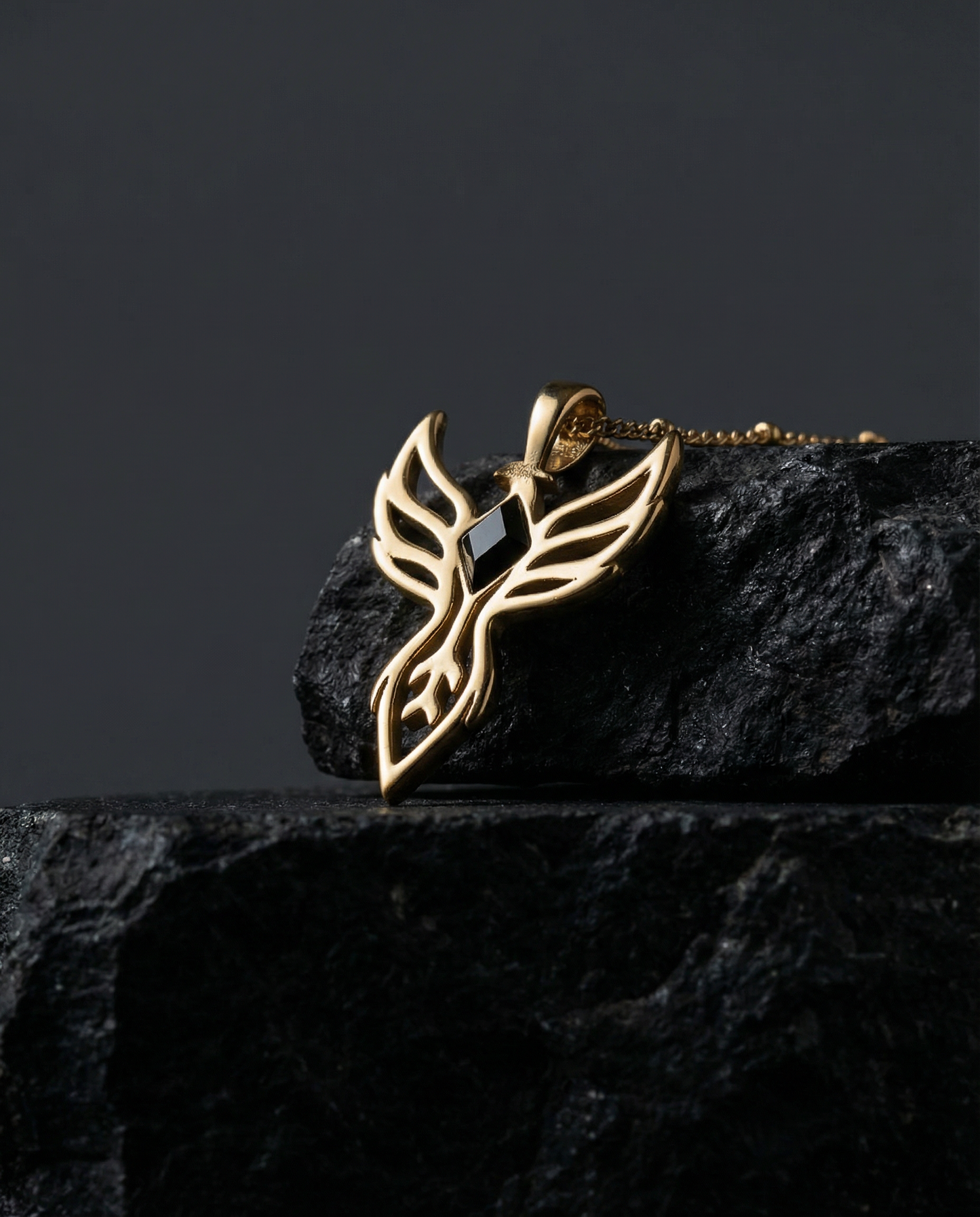 You are unbreakable ~ Gold Phoenix Necklace
