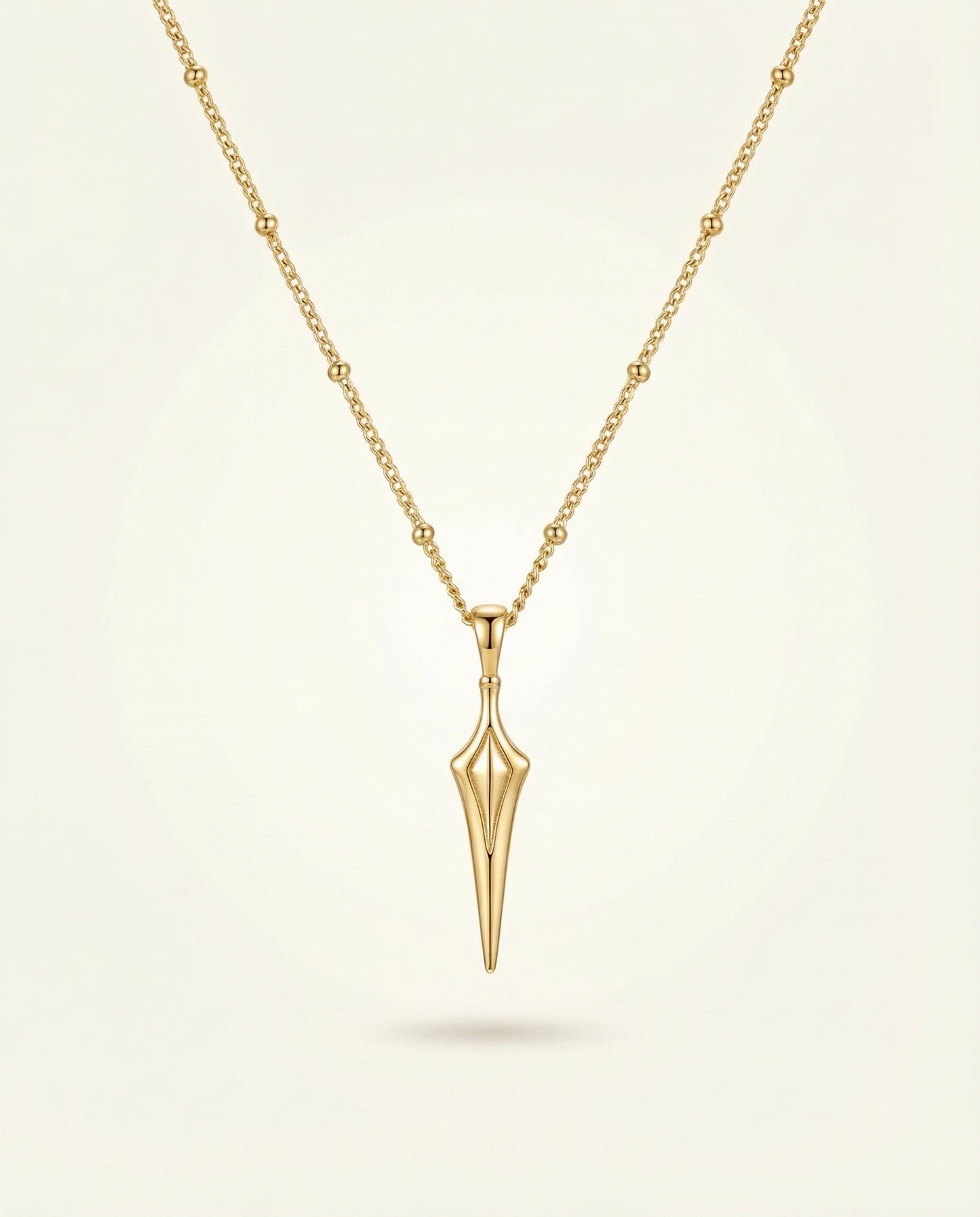 You are powerful ~ Gold Spear Necklace