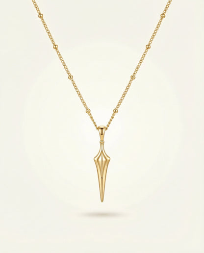 You are powerful ~ Gold Spear Necklace