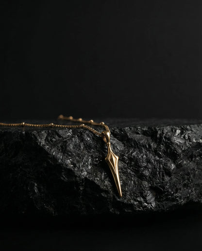 You are powerful ~ Gold Spear Necklace