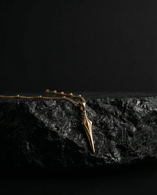 You are powerful ~ Gold Spear Necklace