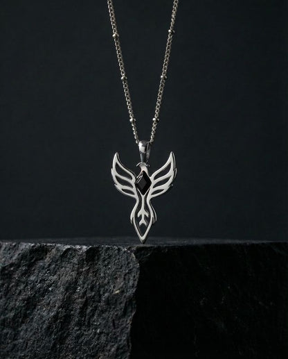 You are unbreakable ~ Silver Phoenix Necklace
