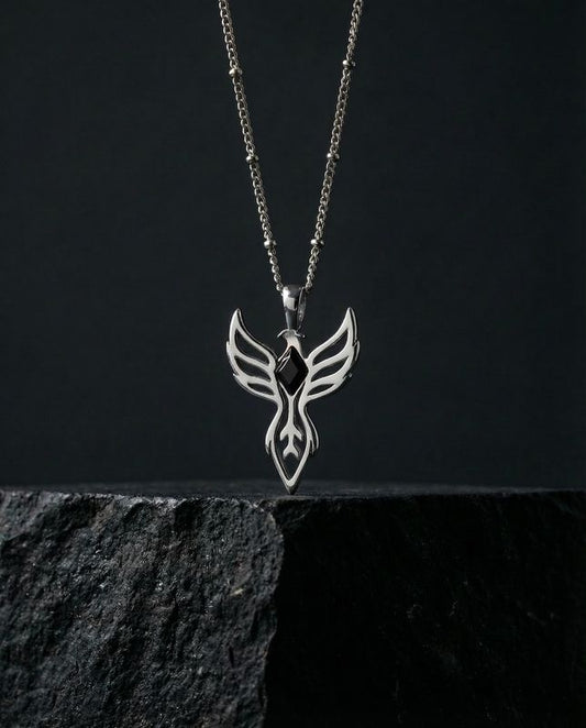 You are unbreakable ~ Silver Phoenix Necklace
