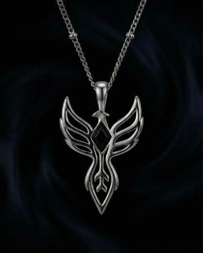 You are unbreakable ~ Silver Phoenix Necklace