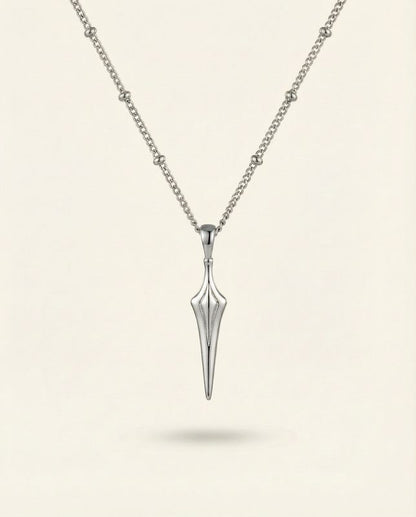 You are powerful ~ Silver Spear Necklace