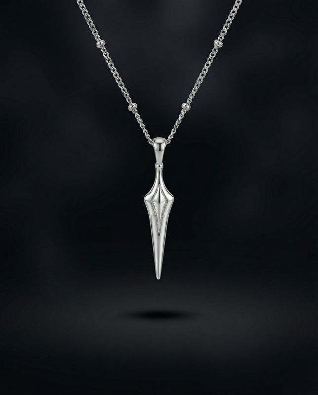 You are powerful ~ Silver Spear Necklace